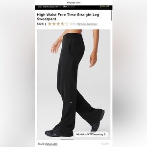 Alo Black Sweatpants